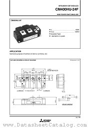 CM400HU-24F datasheet pdf Mitsubishi Electric Corporation