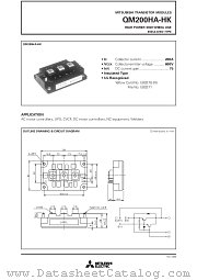 QM200HA-HK datasheet pdf Mitsubishi Electric Corporation