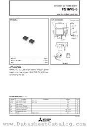 FS16VS-6 datasheet pdf Mitsubishi Electric Corporation