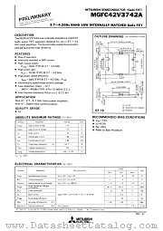 MGFC42V3742A datasheet pdf Mitsubishi Electric Corporation