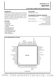 M52775FP datasheet pdf Mitsubishi Electric Corporation