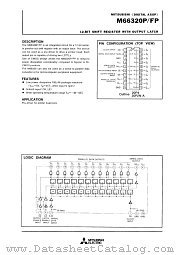 M66320P datasheet pdf Mitsubishi Electric Corporation