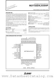 M37735EHLXXXHP datasheet pdf Mitsubishi Electric Corporation