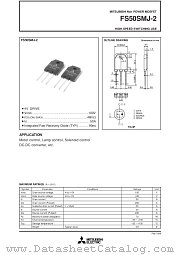 FS50SMJ-2 datasheet pdf Mitsubishi Electric Corporation