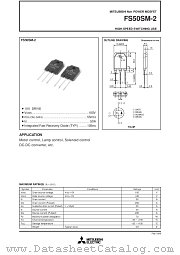 FS50SM-2 datasheet pdf Mitsubishi Electric Corporation