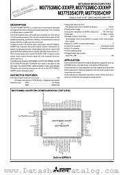 M37753M8C-XXXFP datasheet pdf Mitsubishi Electric Corporation