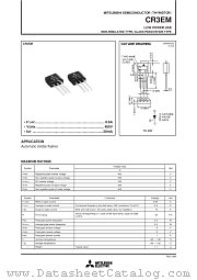 CR3EM datasheet pdf Mitsubishi Electric Corporation