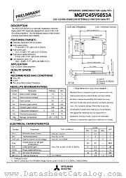 MGFC45V5053A datasheet pdf Mitsubishi Electric Corporation