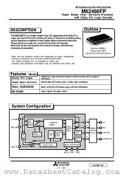 M62460FP datasheet pdf Mitsubishi Electric Corporation