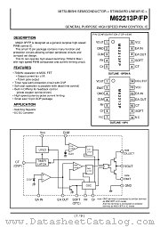 M62213FP datasheet pdf Mitsubishi Electric Corporation