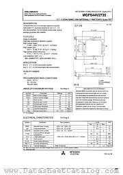 MGFS44V2735 datasheet pdf Mitsubishi Electric Corporation