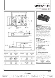 CM400DY-12H datasheet pdf Mitsubishi Electric Corporation