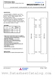 MH32S72DBFA-7 datasheet pdf Mitsubishi Electric Corporation