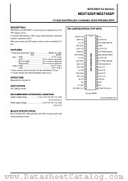 M52743SP datasheet pdf Mitsubishi Electric Corporation