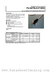 FU-627SLD-F1M54 datasheet pdf Mitsubishi Electric Corporation