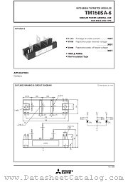 TM150SA-6 datasheet pdf Mitsubishi Electric Corporation