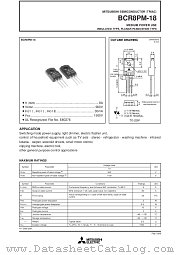 BCR8PM-18 datasheet pdf Mitsubishi Electric Corporation