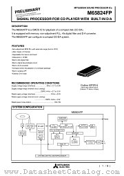 M65824FP datasheet pdf Mitsubishi Electric Corporation