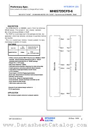 MH8S72DCFD-6 datasheet pdf Mitsubishi Electric Corporation