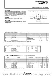 M66701P datasheet pdf Mitsubishi Electric Corporation