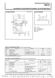 M68742 datasheet pdf Mitsubishi Electric Corporation