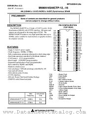 M5M4V4S40CTP-15 datasheet pdf Mitsubishi Electric Corporation