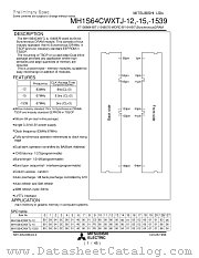 MH1S64CWXTJ-1539 datasheet pdf Mitsubishi Electric Corporation