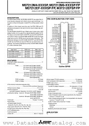 M37212M6-XXXSP datasheet pdf Mitsubishi Electric Corporation