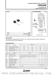 CR02AM datasheet pdf Mitsubishi Electric Corporation