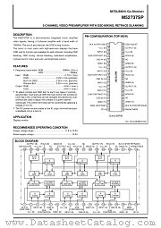 M52737SP datasheet pdf Mitsubishi Electric Corporation