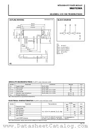 M68703MA datasheet pdf Mitsubishi Electric Corporation