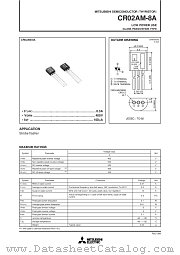 CR02AM-8A datasheet pdf Mitsubishi Electric Corporation