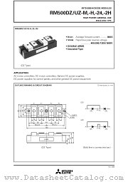 RM500UZ-24 datasheet pdf Mitsubishi Electric Corporation
