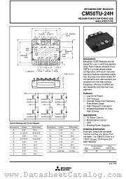 CM50TU-24H datasheet pdf Mitsubishi Electric Corporation