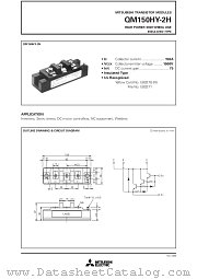 QM150HY-2H datasheet pdf Mitsubishi Electric Corporation