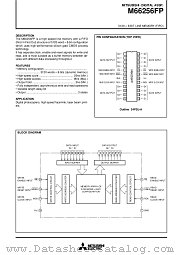 M66256FP datasheet pdf Mitsubishi Electric Corporation