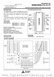 M5M54R08AJ-10 datasheet pdf Mitsubishi Electric Corporation