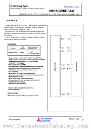 MH16S72DCFA-6 datasheet pdf Mitsubishi Electric Corporation