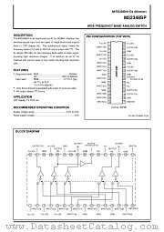 M52348SP datasheet pdf Mitsubishi Electric Corporation
