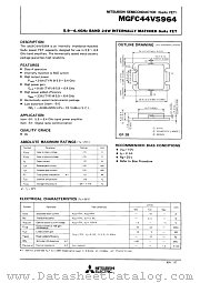 MGFC44V5964 datasheet pdf Mitsubishi Electric Corporation