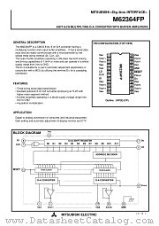 M62364FP datasheet pdf Mitsubishi Electric Corporation