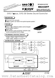 M62436FP datasheet pdf Mitsubishi Electric Corporation