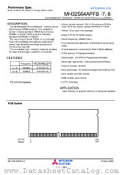 MH32S64APFB-8 datasheet pdf Mitsubishi Electric Corporation