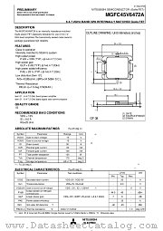 MGFC45V6472A datasheet pdf Mitsubishi Electric Corporation