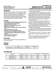 M5M5Y5672TG-20 datasheet pdf Mitsubishi Electric Corporation
