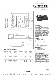 CM400HA-24H datasheet pdf Mitsubishi Electric Corporation