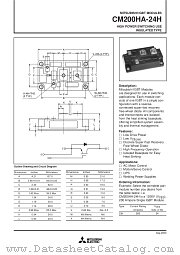 CM200HA-24H datasheet pdf Mitsubishi Electric Corporation