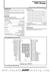 M37531M4V-XXXGP datasheet pdf Mitsubishi Electric Corporation