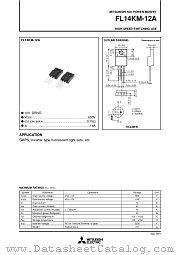 FL14KM-12A datasheet pdf Mitsubishi Electric Corporation