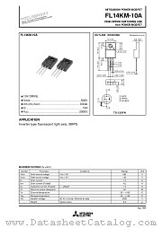 FL14KM-10A datasheet pdf Mitsubishi Electric Corporation